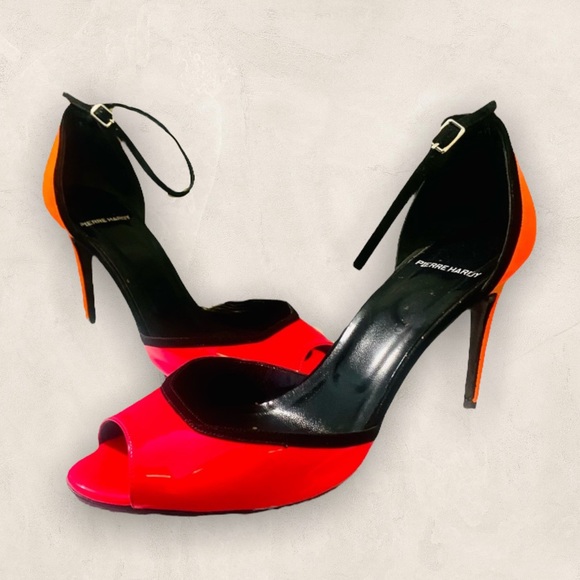 Pierre Hardy Shoes - Pierre Hardy Skinissimo Neon Pink/Orange Stilettos
